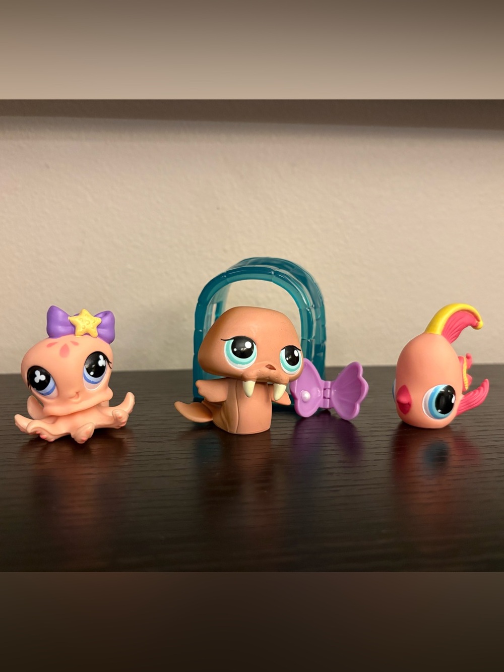 Littlest Pet Shop LPS 513 977 643 Ocean Lot ~ Octopus Walrus Angelfish